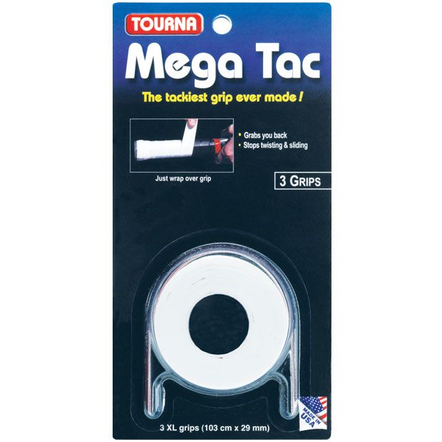 Tourna Mega Tac Tennis Overgrip - 3 Pack