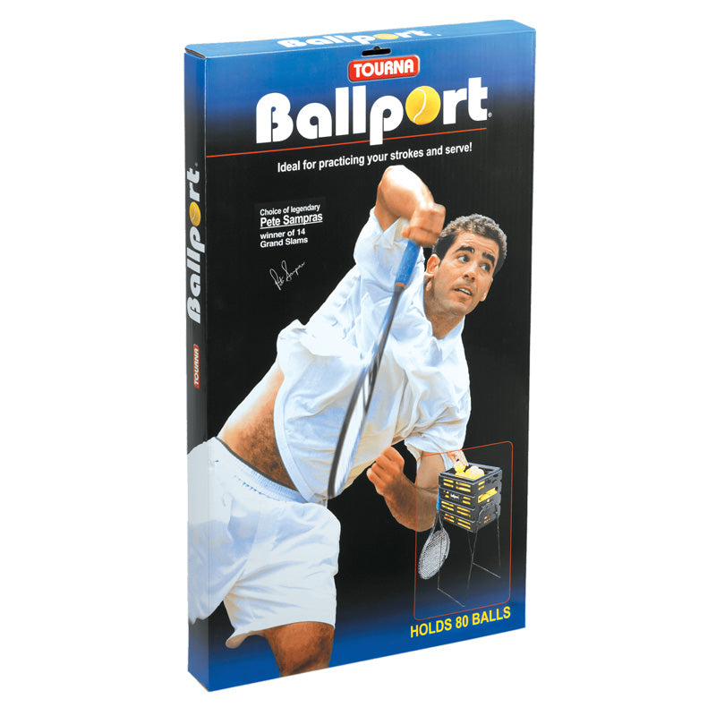 Tourna Ballport 80 Balls Tennis Hopper - Blue