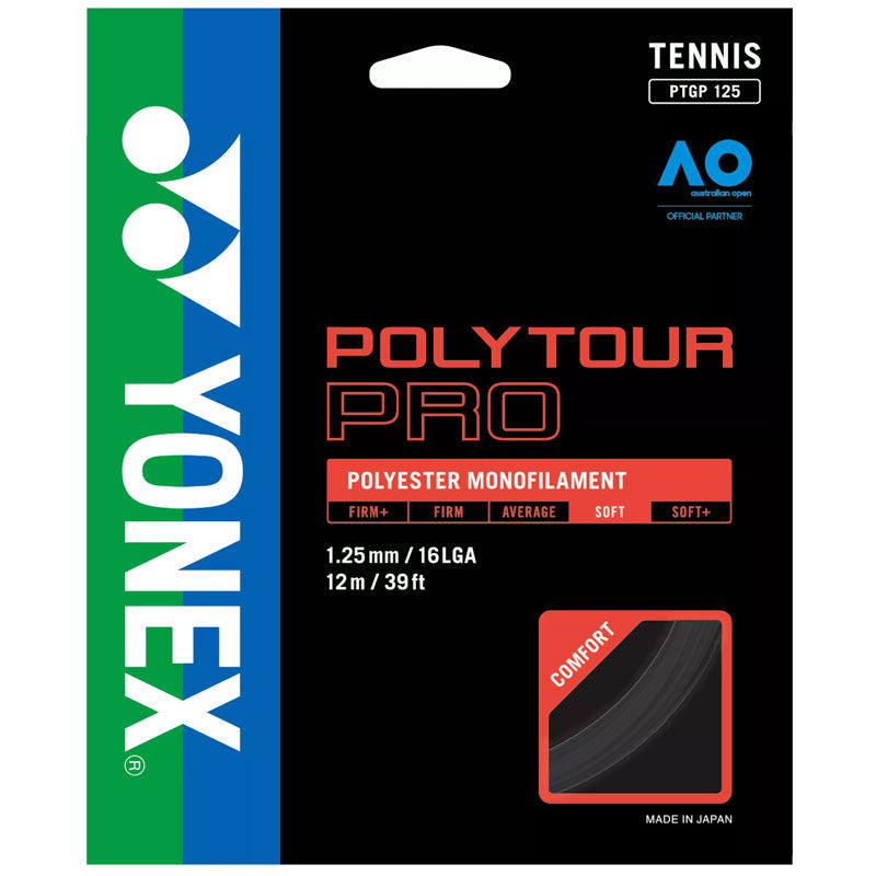 Yonex PolyTour Pro 16L / 1.25 Tennis String Graphite