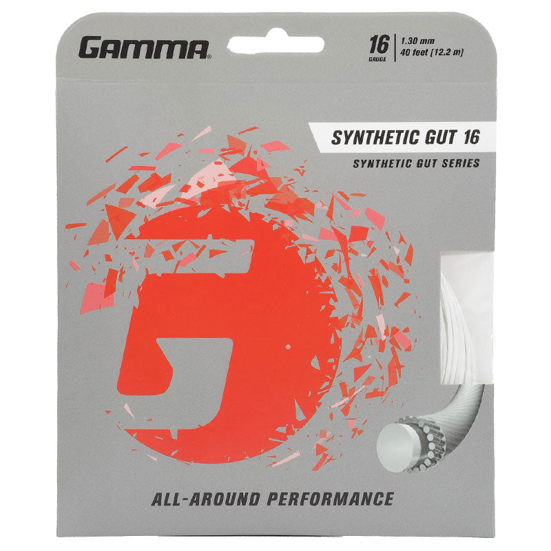 Gamma Synthetic Gut 16 Tennis String White