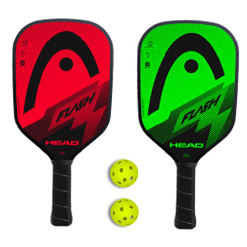 Head Flash Pickleball Paddles 2 Pack Green Red
