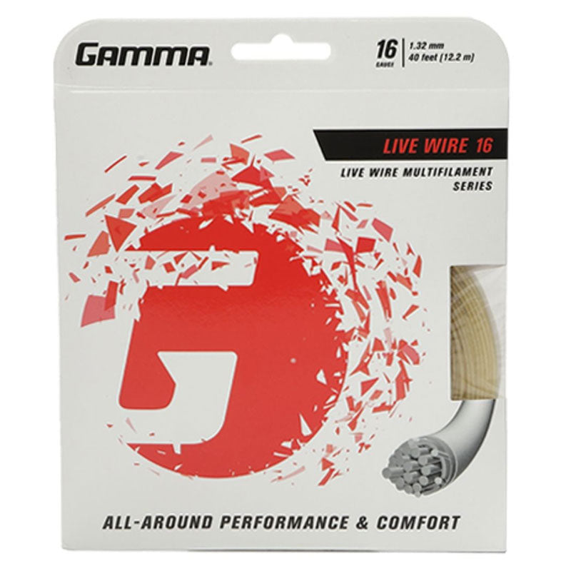 Gamma Live Wire 16 Tennis String Natural