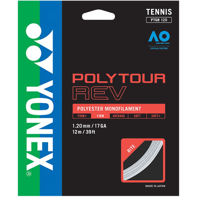 Yonex PolyTour REV 17 / 1.20 Tennis String White
