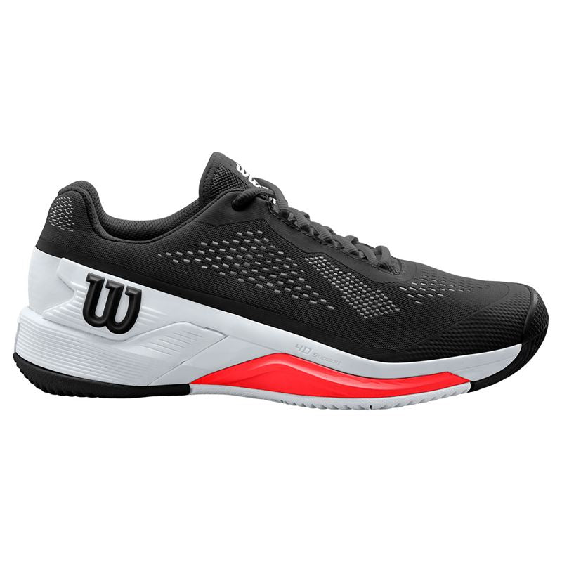 Wilson Men's Rush Pro 4.0 Tennis Shoes Black White