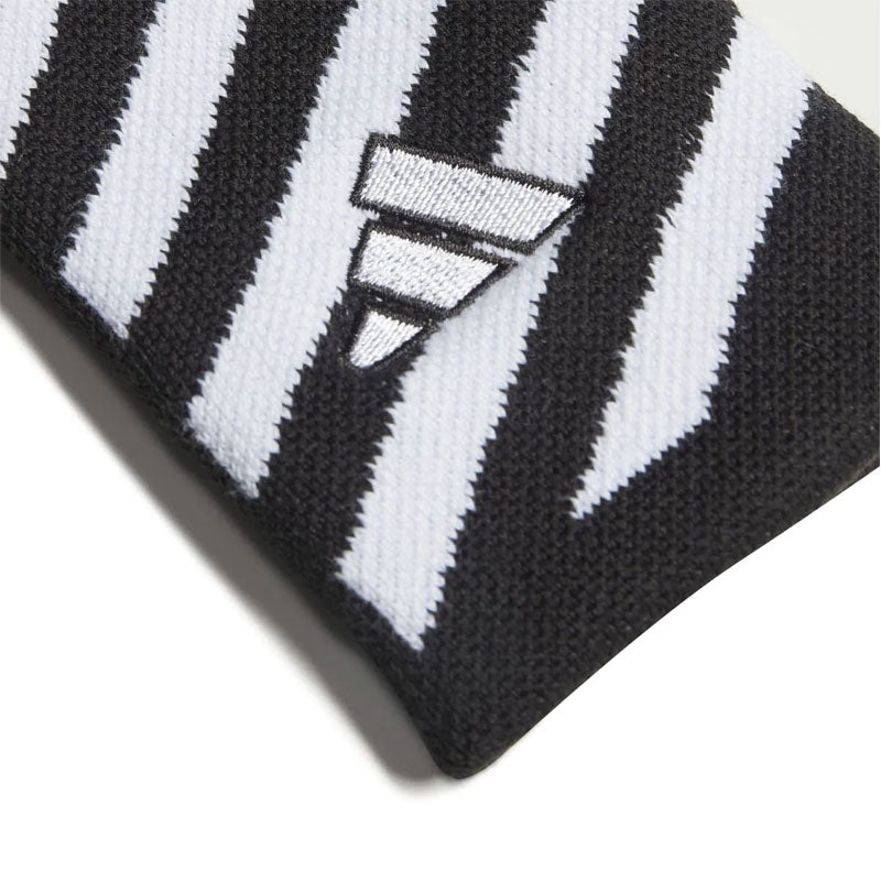 Adidas Double Wide Wristband Stripe Tennis Black White