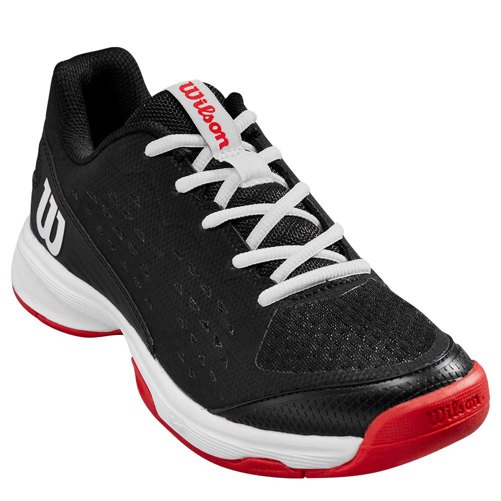 Wilson Rush Pro L Junior Tennis Shoe Black Red
