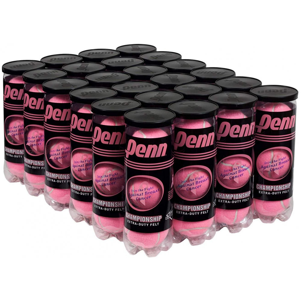 Penn Pink Championship Extra Duty Felt Tennis Ball 24 Can