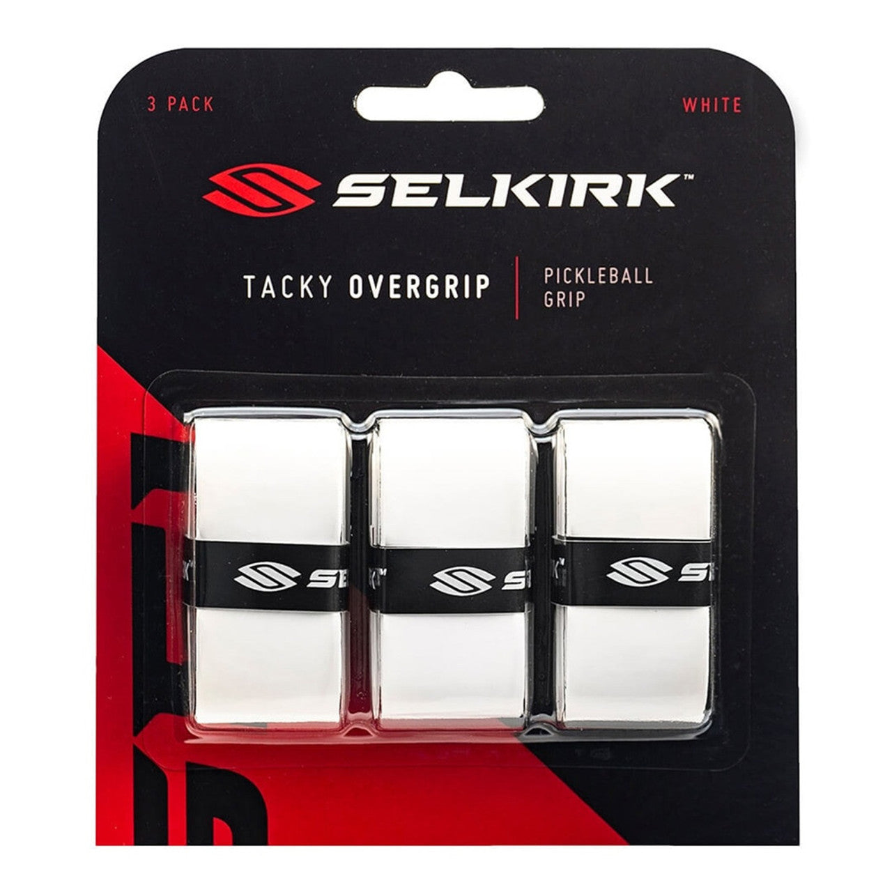 Selkirk Tacky Overgrips 3Pack Black White