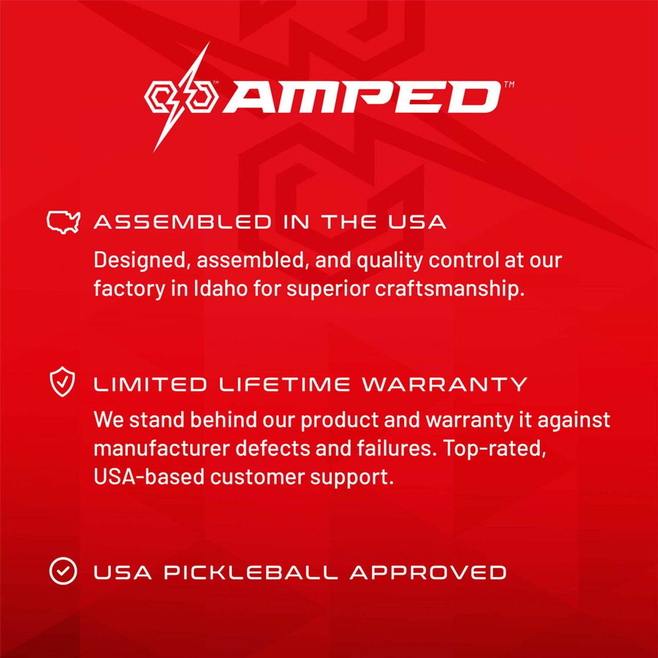 Selkirk AMPED Epic X5 FibreFlex Pickleball Paddle Red