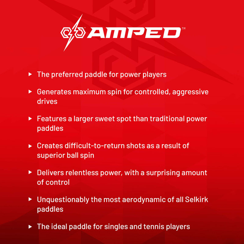 Selkirk AMPED Epic X5 FibreFlex Pickleball Paddle Red