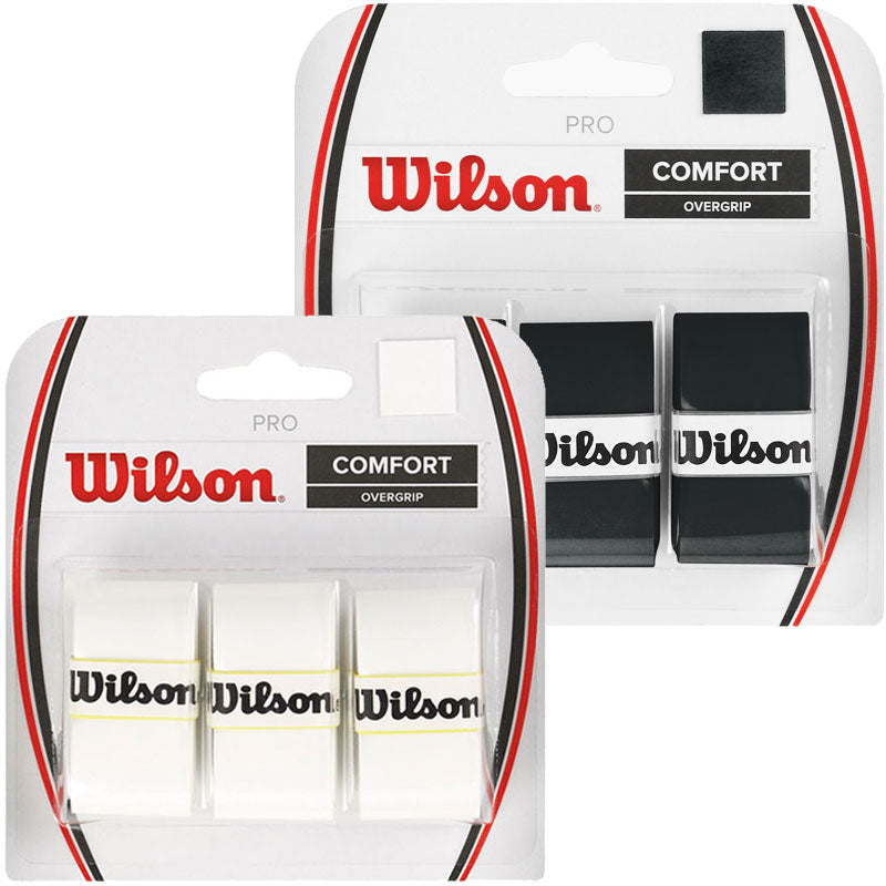 Wilson Pro Overgrip Tennis Grip White Black - 3 Pack