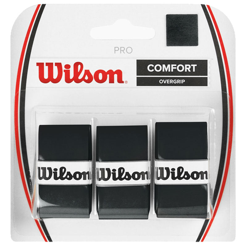 Wilson Pro Overgrip Tennis Grip White Black - 3 Pack