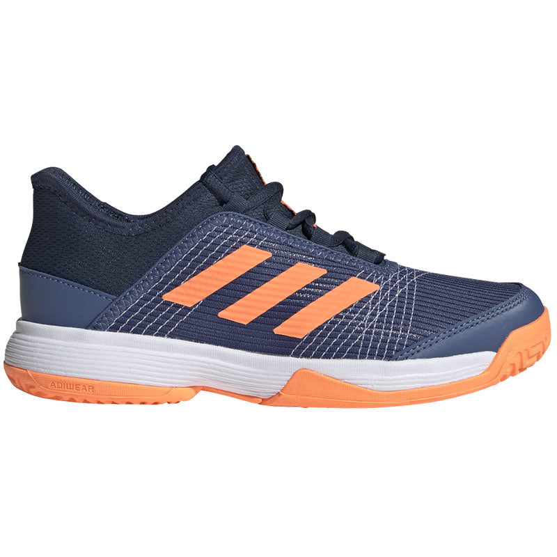 Adidas Adizero Club K Junior Tennis Shoe Navy Orange