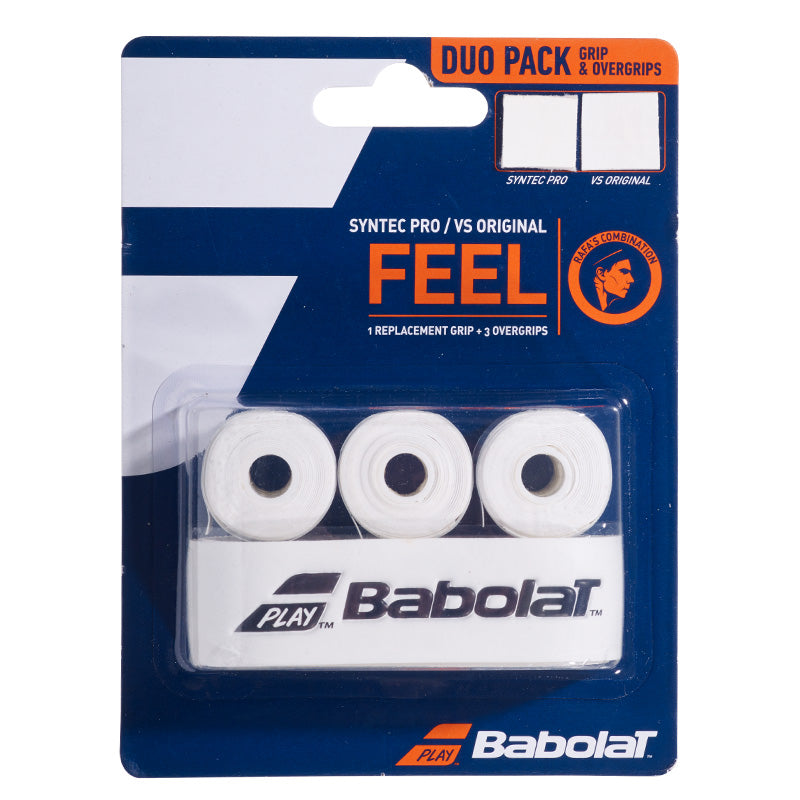 Babolat Syntec Pro + VS Overgrip Pack Tennis Grips