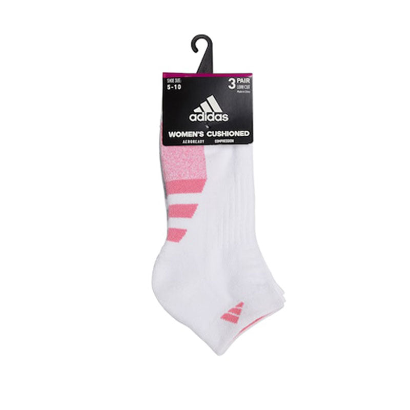 Adidas Women Cushioned Low Cut Tennis Athletic Socks 3 Pack
