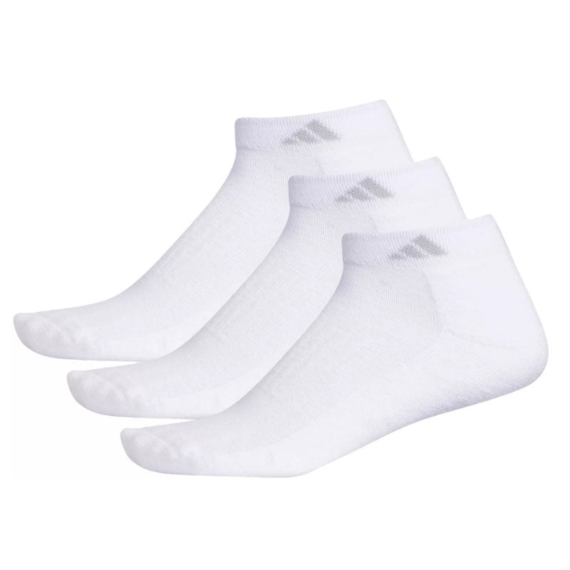 Adidas Women Cushioned Low Cut Tennis Athletic Socks 3 Pack, White
