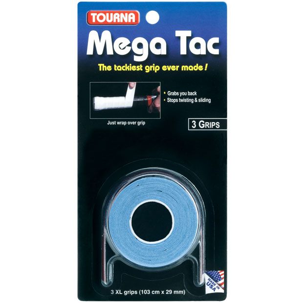 Tourna Mega Tac Tennis Overgrip - 3 Pack