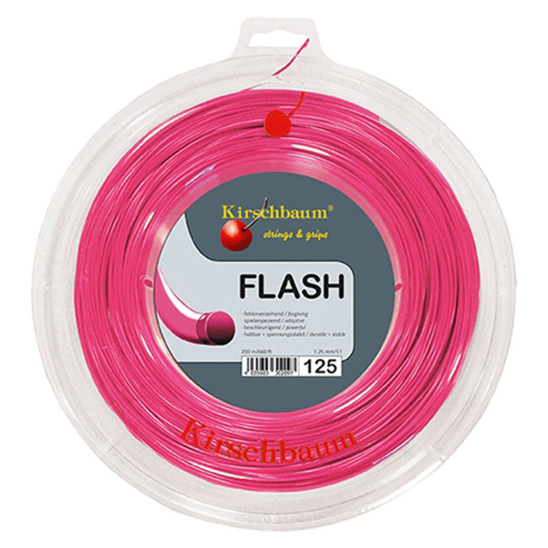 Kirschbaum Flash 17 Tennis String Pink Reel
