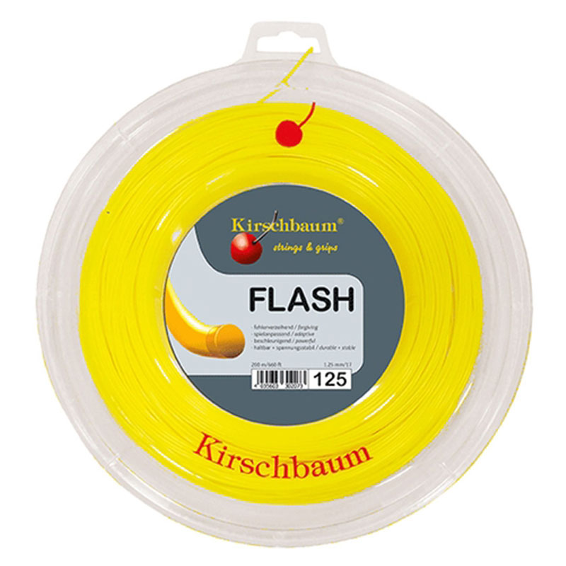Kirschbaum Flash 17 Tennis String Yellow Reel