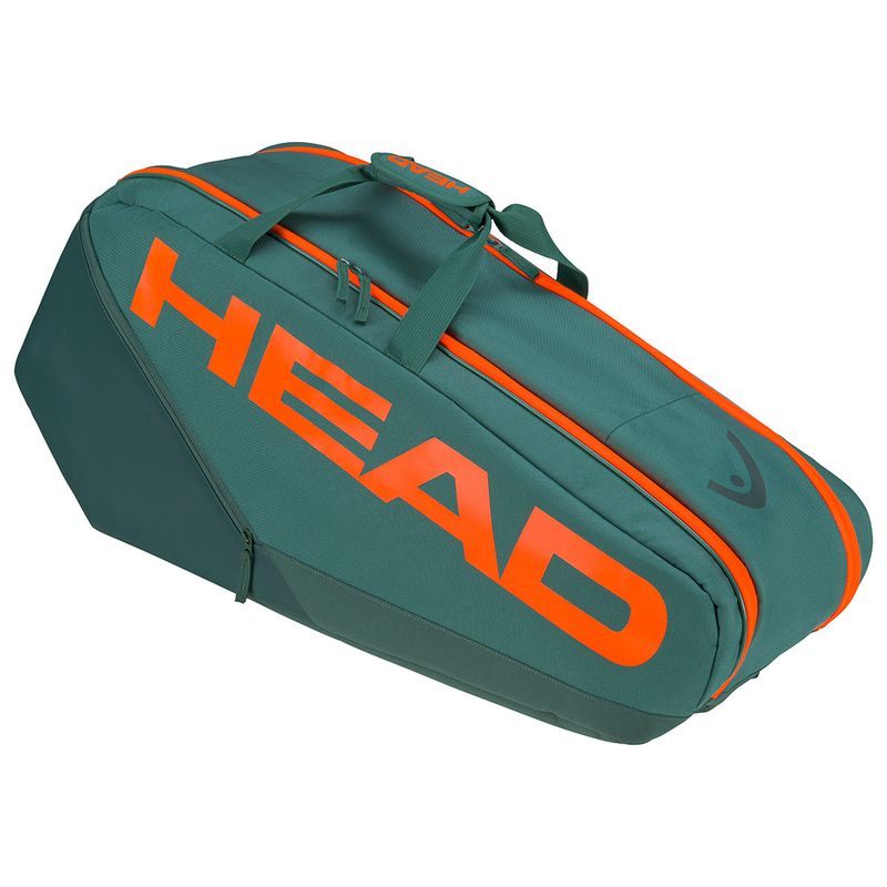 Head Pro Racquet M 6 Pack Tennis Bag Dark Cyan Orange