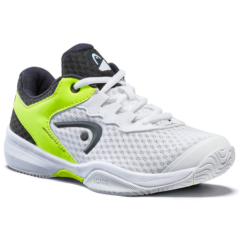Head Sprint 3.0 Junior Tennis Shoes White and Neon Yellow