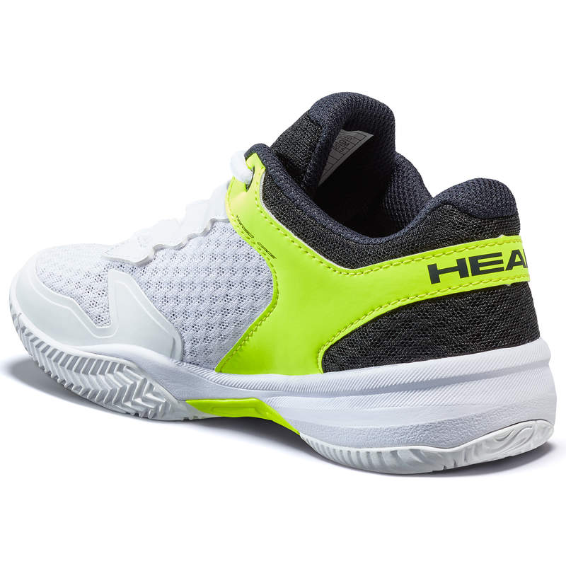 Head Sprint 3.0 Junior Tennis Shoes White and Neon Yellow