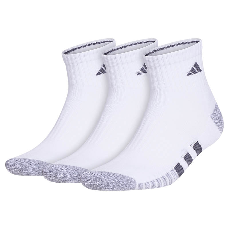 Adidas Men Cushioned Quarter Tennis Athletic Socks 3 Pack