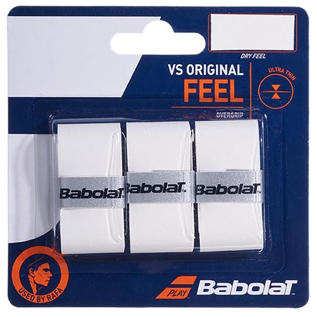 Babolat VS Original Tennis Overgrip 3 Pack White Black