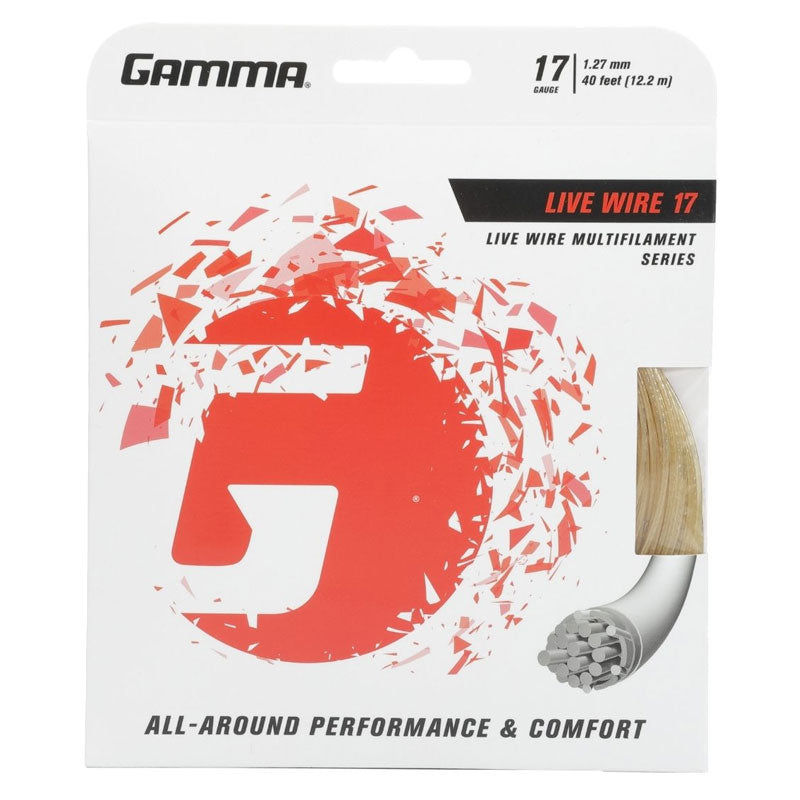 Gamma Live Wire 17 Tennis String Natural
