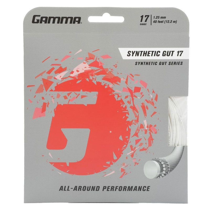 Gamma Synthetic Gut 17 Tennis String White
