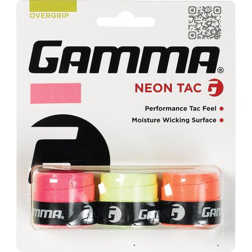 Gamma Neon Tac Tennis OverGrip - 3 Pack