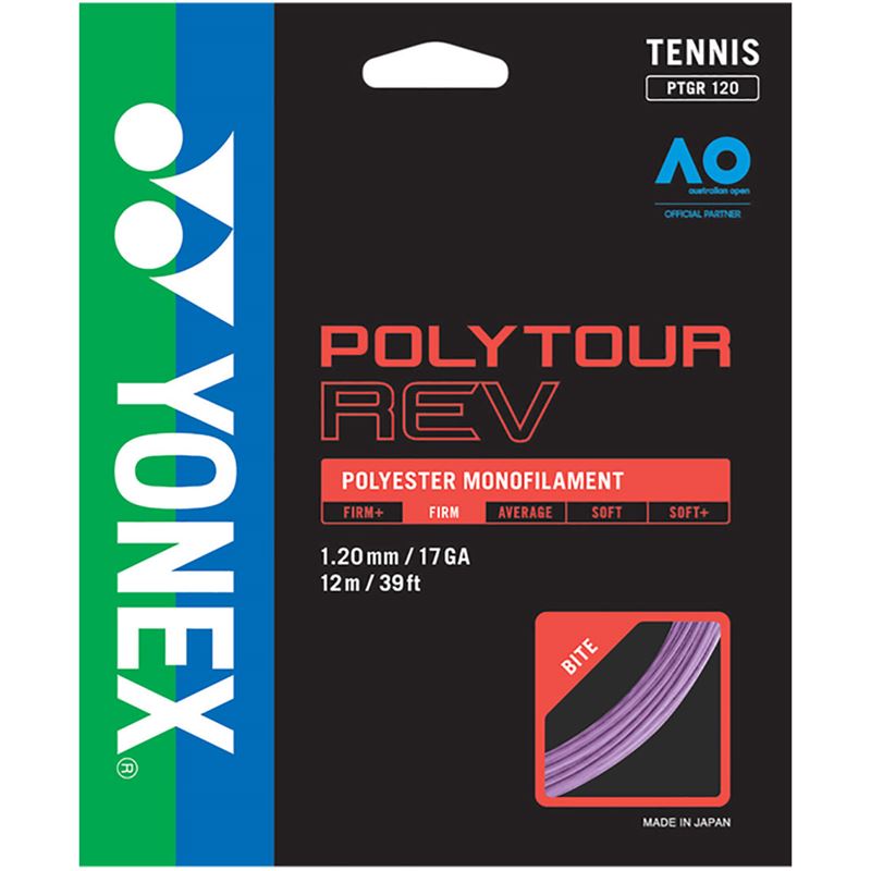 Yonex PolyTour REV 17 / 1.20 Tennis String Purple