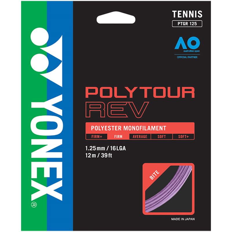 Copy of Yonex PolyTour REV 16L / 1.25 Tennis String Purple