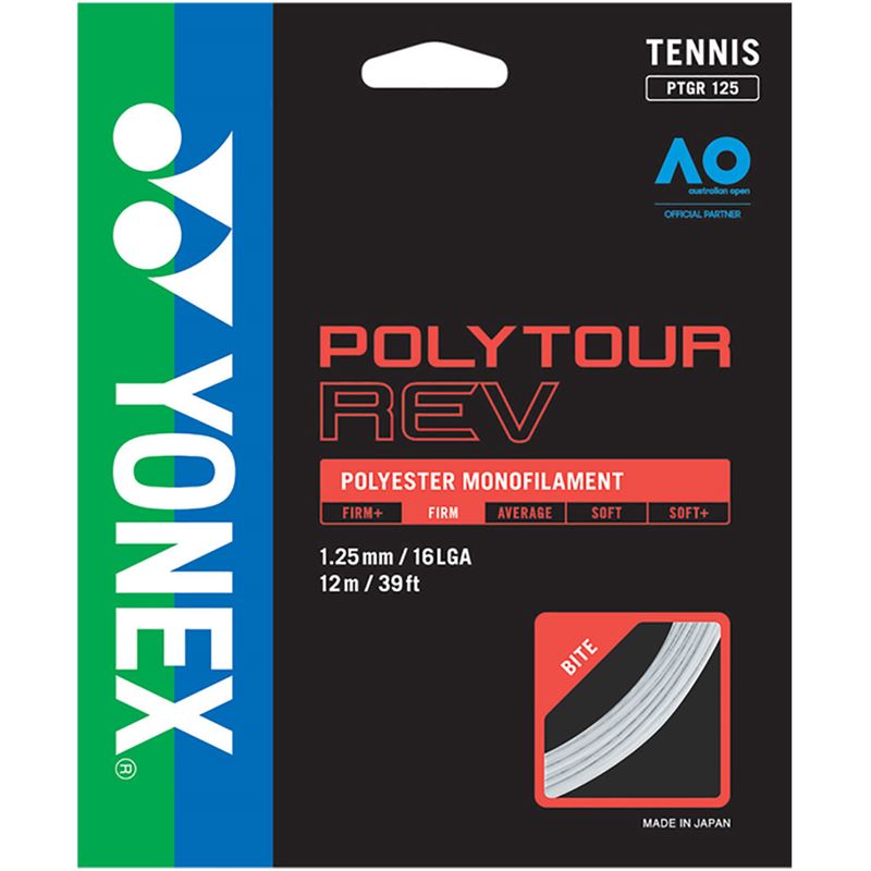 Yonex PolyTour REV 16L / 1.25 Tennis String White