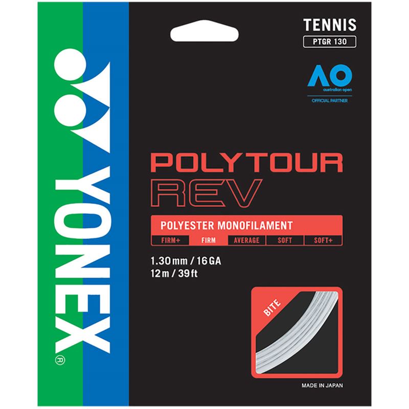 Yonex PolyTour REV 16 / 1.30 Tennis String White