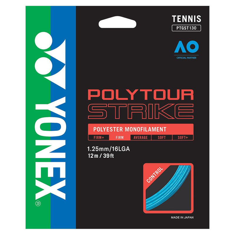 Yonex PolyTour Strike 16L / 1.25 Tennis String Blue