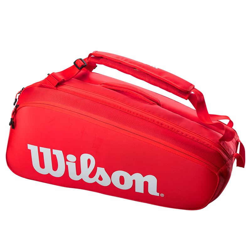 Wilson Super Tour Red 9 Pack Tennis Bag