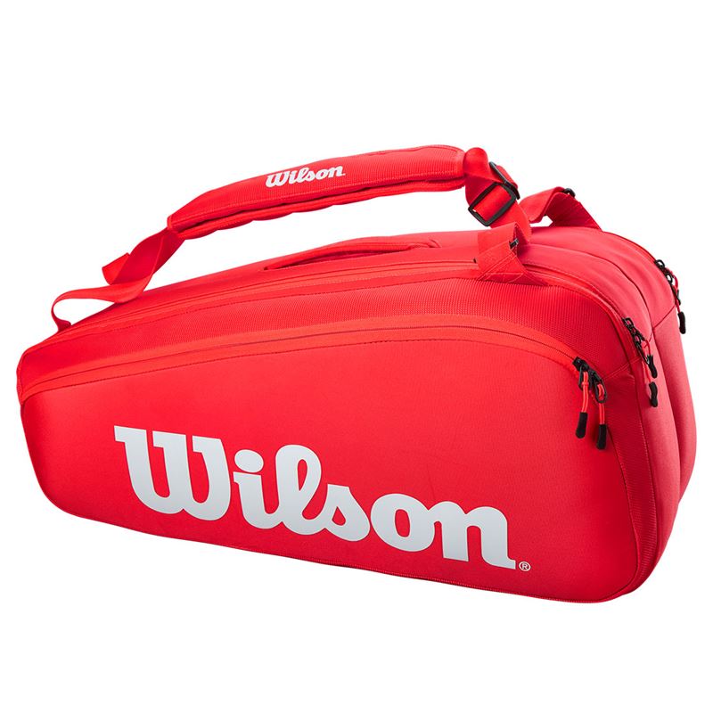 Wilson Super Tour Red 9 Pack Tennis Bag
