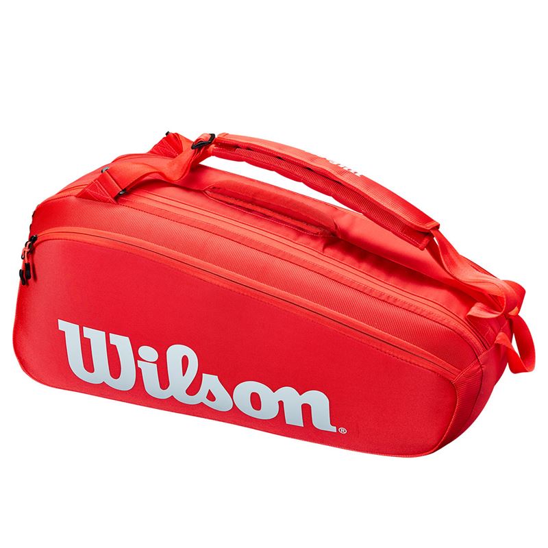 Wilson Super Tour Red 6 Pack Tennis Bag