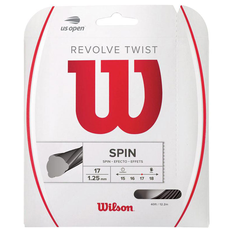 Wilson Revolve Twist 17 Tennis String Grey