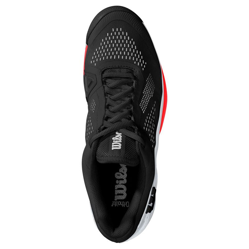Wilson Men's Rush Pro 4.0 Tennis Shoes Black White