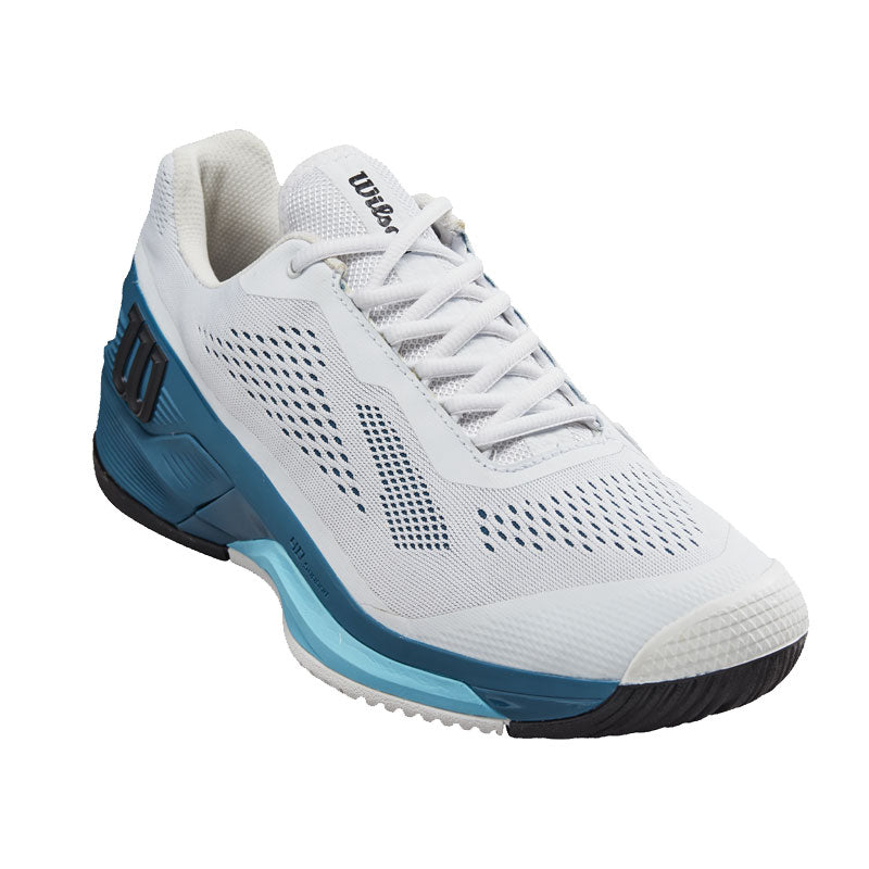 Wilson Men's Rush Pro 4.0 Tennis Shoes White Blue